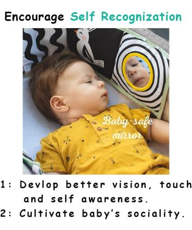 Baby Steps Koala High Contrast Soft Cloth Book - Educational Tummy Time Toy with Mirror & Teether for Infants and Toddlers - Sensory Activity Crib Toy 0-3 Yrs - Buy Online on GoSupps.com