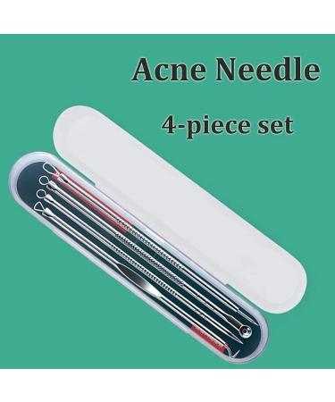 U-K Newest Dual Heads Acne Needle Blackhead Blemish Squeeze Pimple Extractor Remover Spot Cleaner Beauty Skin Care Tool 4pcs/set - Buy Online on GoSupps.com