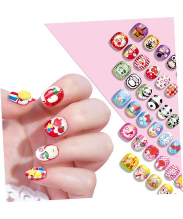 minkissy Kids Nail Kit 3 Sets Children's Nail Art Toys Makeup Toy Nails Kit Kids Fake Nails Makeup Kit Nail Tool Kit Nail Kits Fake Nail Kit for Kid Plastic Manual Nail Stickers Toddler - Buy Online on GoSupps.com