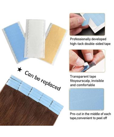 luxurious Blue Double Sided Wig Tape Hair Tape for Toupee Adhesive Tape for Lace Front Ultra-Hold Wig Glue Mini Tabs Tape Easy Install - Buy Online on GoSupps.com