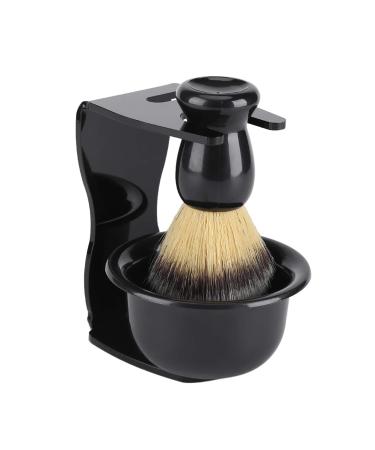 Shaving Kit for Men, Shaving Brush and Bowl Mens Shaving Kit 3 in 1 Mens Shaving Brush Set Shaving Accessories Men Safety Shaving Stand Shave Brush Shaving Bowl Portable Shave Brush Kit