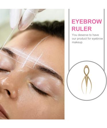 Housoutil 1pc Eyebrow Positioning Ruler Eyebrow Caliper Ruler Make up Kit Eyebrow Measuring Tool Gold Scale 16.5x5.4cm Golden - Buy Online on GoSupps.com