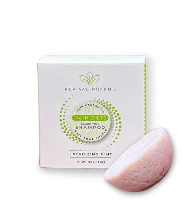 Hair Dot: Clarifying Shampoo Bar 3oz with Castor Oil Energizing Mint