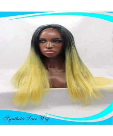 WYRKYP Wig Gradient Long Straight Hair Wig In Sub-Wigwomen Natural Hair Net 20 Inches
