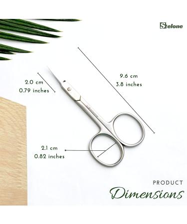 Stelone Premium Small Curved Cuticle Scissors - Stainless Steel Manicure Tool for Women - Buy Online on GoSupps.com