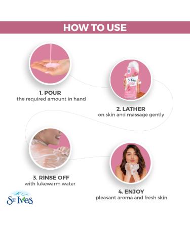 St. Ives Refreshing Body Wash with Rose Water & Aloe Vera - 16 fl oz for Healthy Skin - Buy Online on GoSupps.com