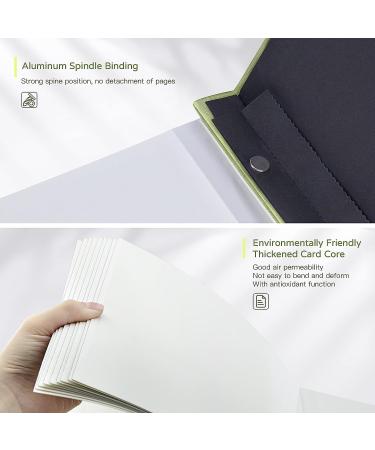 Popotop Large Self-Adhesive Photo Album - 40 Pages, DIY Scrapbook for Mom, Family, Baby & Wedding - Includes Metal Pen & Plastic Board - 11.5 x 10.6 - Grass Green - Buy Online on GoSupps.com