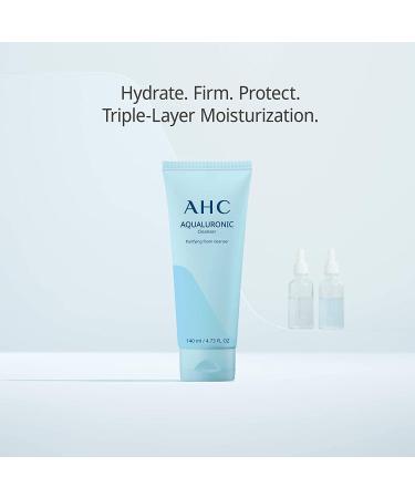 AHC Aqualuronic Purifying Foam Cleanser 4.73 oz - Hydrating & Refreshing Face Wash - Buy Online on GoSupps.com