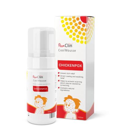 PoxClin CoolMousse Chickenpox Treatment for Children Relieve Symptoms and Itch of Chickenpox Natural Ingredients 100 ml