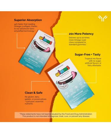 Immunotec Wimms Smart Chews: Brain-Boosting Omega-3 & Multivitamins for Kids - Buy Online on GoSupps.com