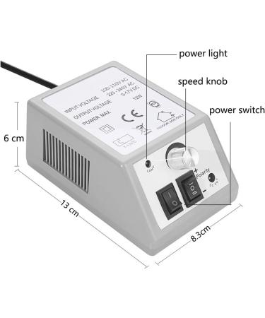 DiiDa Professional Electric Manicure Drill Set | Pedicure Kit with 100pcs Sand Rings and Powder Brush - Buy Online on GoSupps.com