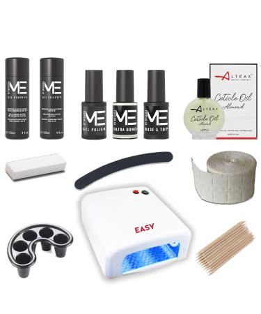 Mesauda "Me" complete set for semi-permanent nails UV 36 W Ultrabond + Free Altenax Nail skin oil + 5 ml semi-permanent nail polish base / top and color