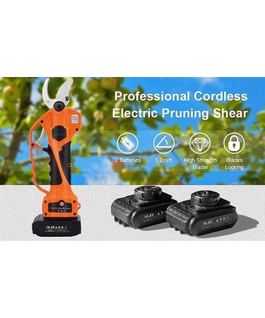 Electric Pruning Shears Rechargeable 2Ah Battery 16.8V 30Mm 1.2 Inch Diameter Professional Cordless Tree Branch Cutter Scissors Small Gift - Buy Online on GoSupps.com