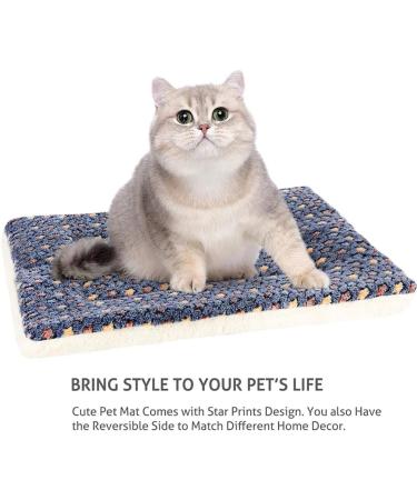 Hileyu 2 PCS Small Animal Plush Bed Warm Cat Dog Blanket Sleeping Pad Pet Pad Fluffy Bed Mat for Guinea Pig Hamster Rabbit Kitten Bunny Chinchilla Squirrel Hedgehog 11 x 11in (Pink dark blue) - Buy Online on GoSupps.com
