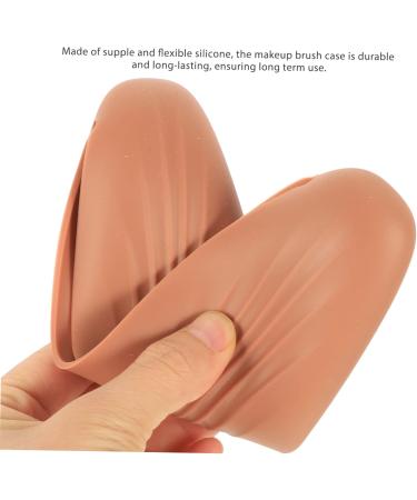 Beaupretty Makeup Cosmetic brush bag makeup sponge holder travel silicone makeup brush holder travel make up bag makeup tools cosmetic container Multifunction holder Silica gel Travel - Buy Online on GoSupps.com