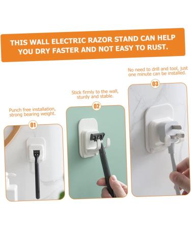 Uonlytech 16 Pcs Self-Adhesive Razor Wall Hanger - Bathroom Hook Holder for Shavers & Accessories - Buy Online on GoSupps.com