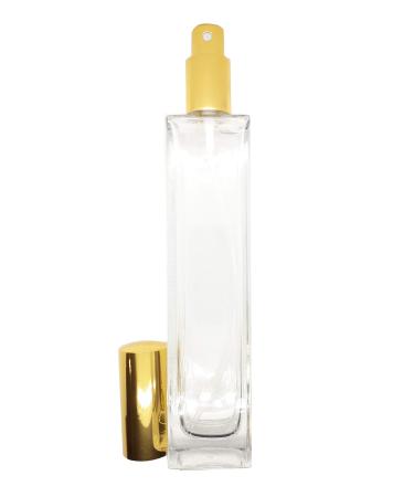 Z nitude Glassworks Empty Tall Glass Perfume Bottle 100ml - Gold