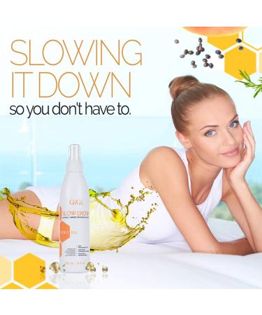 GIGI Slow Grow Body Oil 8oz | Nourishing Skin & Boosts Growth | International Shipping Available - Buy Online on GoSupps.com