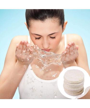 24 Natural Luffa Make-Up Removal Facial Pads - Eco-Friendly Peeling Towels & Sponges for Effective Skin Care - Buy Online on GoSupps.com