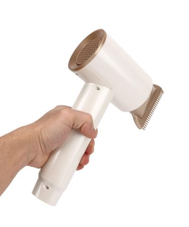 Cordless Hair Dryer Handheld & Portable 3 Gear Adjustable Power Hot & Cold Air Ideal for Home & Travel 100 240V Sleek White Design Suitable for All Hair Types