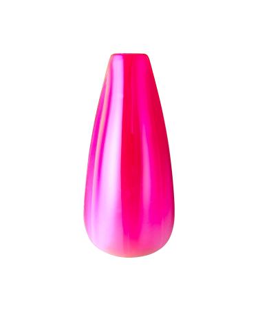 KISS Jelly Fantasy Long Coffin Translucent Nails - Jelly Baby Design, Durable & Easy to Apply | Includes Gel Nail Glue, Mini File, Manicure Stick & 28 Fake Nails - 1 Count - Buy Online on GoSupps.com