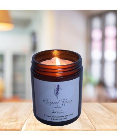 Premium Lavender Scented Candles | 100% Natural Soy Wax | Handmade Home D cor | Ideal Gift for Men & Women | Highly Fragrant Winter Candle - Buy Online on GoSupps.com