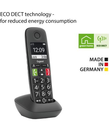 Gigaset Easy HX Additional Handset - Titanium Grey | Compatible with Gigaset Easy Big Button Elderly Phone - Buy Online on GoSupps.com