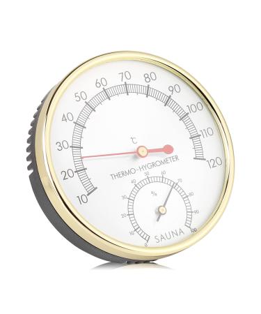 Thermometer weather instruments metal dial indoor thermometer hygrometer hygro-thermometer sauna room accessories