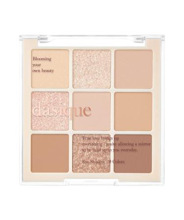 Dasique Shadow Palette 07 Milk Latte l Cruelty-Free l 9 Blendable Shades in Smooth Matte and Shimmer Finishes with Gorgeous Pearls