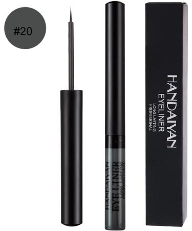 Long-Lasting Waterproof Coloured Liquid Eyeliner - Black Purple Brown - Darkgrey-20 - Buy Online on GoSupps.com