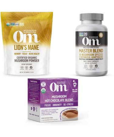 Om Mushrooms Lion's Mane Certified 100% Organic Mushroom Powder 7.05 oz (200 g)