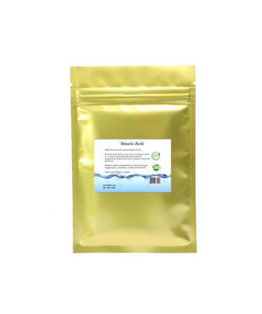Stearic Acid (Triple Pressed) - Food and Cosmetic Grade - All Natural - Halal (1/2lb) - 8oz 1/2 Pound