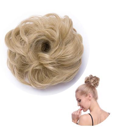 SEGO hairpiece bun hair tie hair extension VOLUMINOUS hair knot extensions updos medium blonde #24