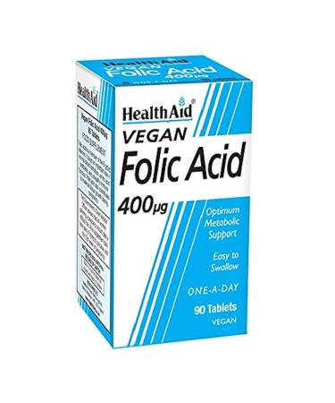 HealthAid Folic Acid 400g - 90 Tablets