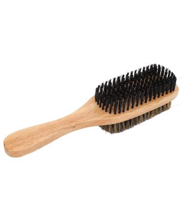 Large Double-Sided Beard Brush | Soft & Hard Bristles | Ergonomic Design for Gentle Facial Care - Buy Online on GoSupps.com