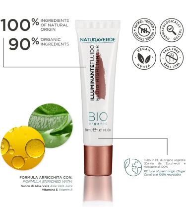 Naturaverde Bio Illuminating Fluid 30 ml Gold - Buy Online on GoSupps.com