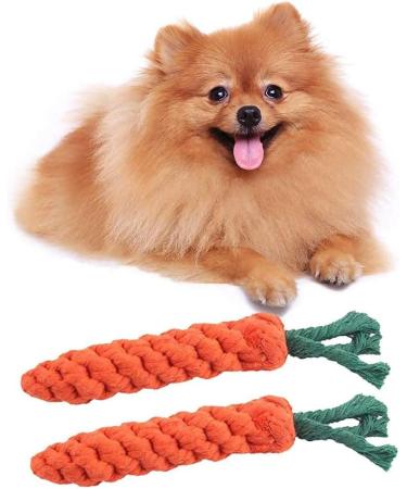 HESUILONG Carrot Dog Toys Puppy Teething Toys Dog Rope Toys Teething Toys for Puppies Cat Chew Toys Safe Braided Rabbit Toys Healthy Gift 3 PCS Sturdy - Buy Online on GoSupps.com