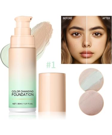 Color-Adapting Foundation 30ml Corrective Cream - Color Correcting Foundation | For Women and Girls Dates Travel Gatherings Meetings Evenings - Buy Online on GoSupps.com