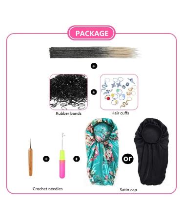 DSOAR 20 Inch Synthetic Dreadlocks Extensions - 20 Strands Soft Braided Hair Reggae Hip-Hop Style (MT1B-613#) - Buy Online on GoSupps.com