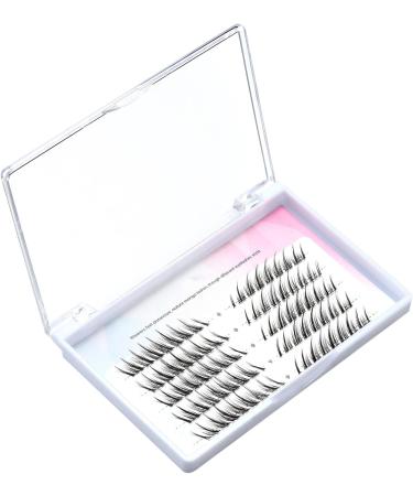 Manga Lashes Natural Look Individual Lash Wispy Silky Anime Eyelashes Cluster Japanese Cosplay False Eyelashes Reusable Look Like Extensions DIY At Home(Fox eye style 1) - Buy Online on GoSupps.com