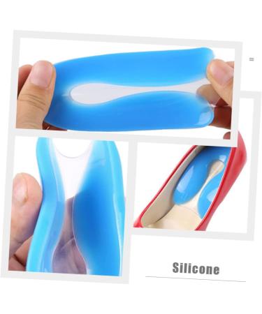 NOLITOY U-Shaped Silicone Gel Heel Pads - 2 Pairs High Heel Inserts for Ultimate Support - Arch Care Foot Pads & Insoles - Blue 11.5x7x0.2 - Buy Online on GoSupps.com