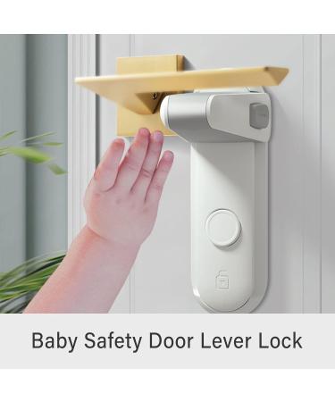 Heart of Tafiti Child Door Handle Locks | Baby-Proof Lever Lock | 2-Pack | Easy Installation | 3M VHB Glue | Safe for Toddlers - Buy Online on GoSupps.com