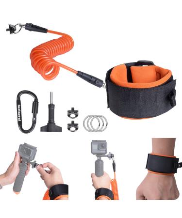 Steel-cored Waterproof Action Camera Anti-loose Dive Wrist Strap , Diving Surfing Snorkeling Drifting Safety Wire Rope Tether for GoPro Sony Olympus DJI Sports Motion Camcorder Underwater Photography
