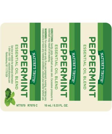 Nature's Truth Peppermint Essential Oil Roll-On Blend - 0.33 fl oz - Buy Online on GoSupps.com