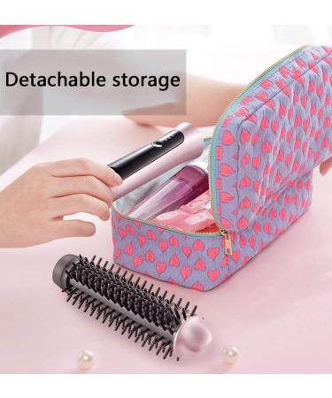 Ceramic Curler Brush USB Rechargeable Mini Travel Curling Wand Curler Adjustable Temperature Portable Straighteners Brush for Short and Long Hair - Buy Online on GoSupps.com