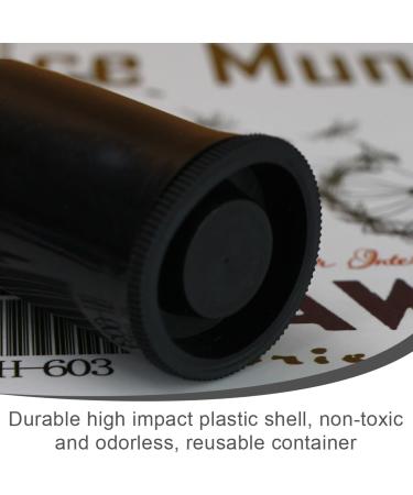 PHCOZY 20 Pcs Black Plastic Canisters - Ideal for Scientific Storage Treasure Hunting & Film Canisters with Lids - International Shipping Available - Buy Online on GoSupps.com