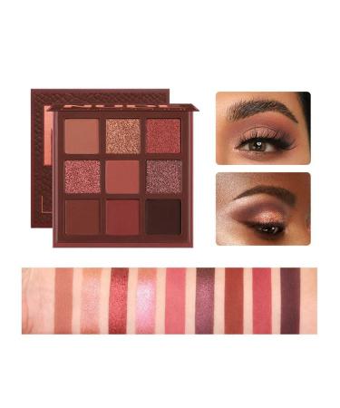 Quxunzzz 9Colorful Eyeshadow Palette - Matte & Shimmer Glitter, Waterproof & Long Lasting - Set B - Buy Online on GoSupps.com