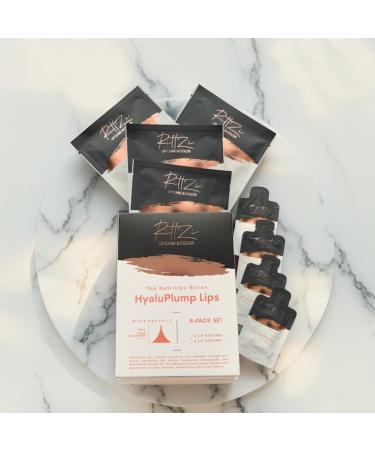RITTZI HyaluPlump Lips 4-PACK SET Innovative Two-Step Lip Care System for Hydrated Plump Lips Featuring Sodium Hyaluronate Peptides and Niacinamide - Buy Online on GoSupps.com