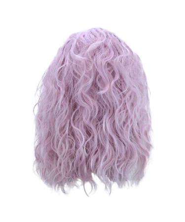 Wig Women Long Hair Pink Cosplay Synthetic Wavy Women Long Brazilian Curly Hair 80s 50s 60s 70s