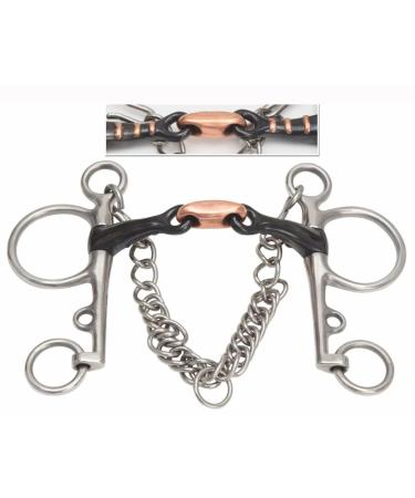 Shires Double Jointed Sweet Iron Pelham Bit 5 1/2 inch Silver